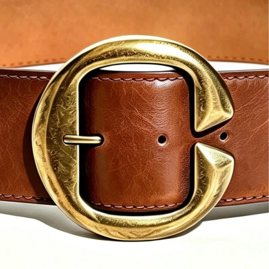 Ceinture Millénium, style occidental Y2K, ceinture marron café, convient pour les jeans, — vue 10