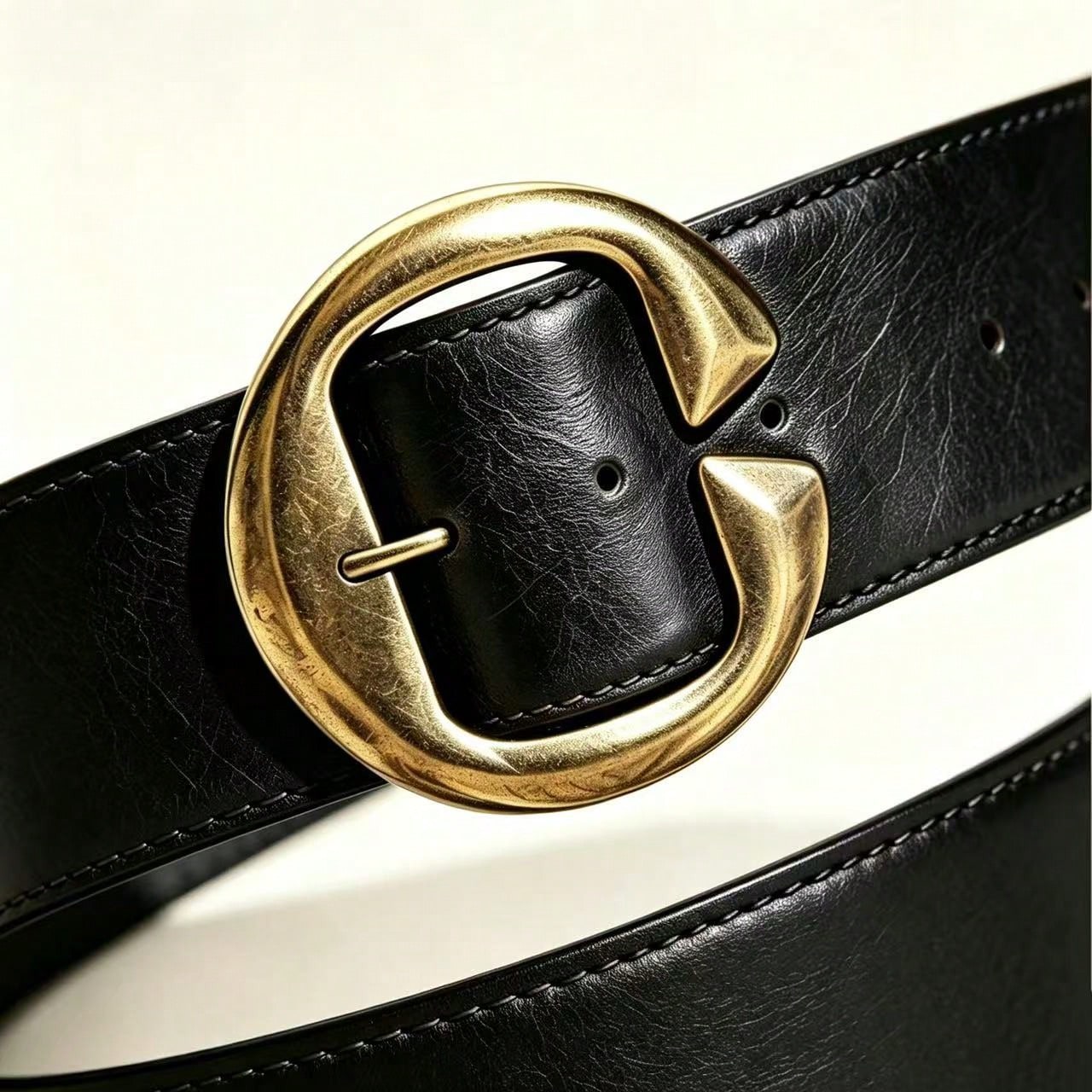 Ceinture Millénium, style occidental Y2K, ceinture marron café, convient pour les jeans, — vue 9