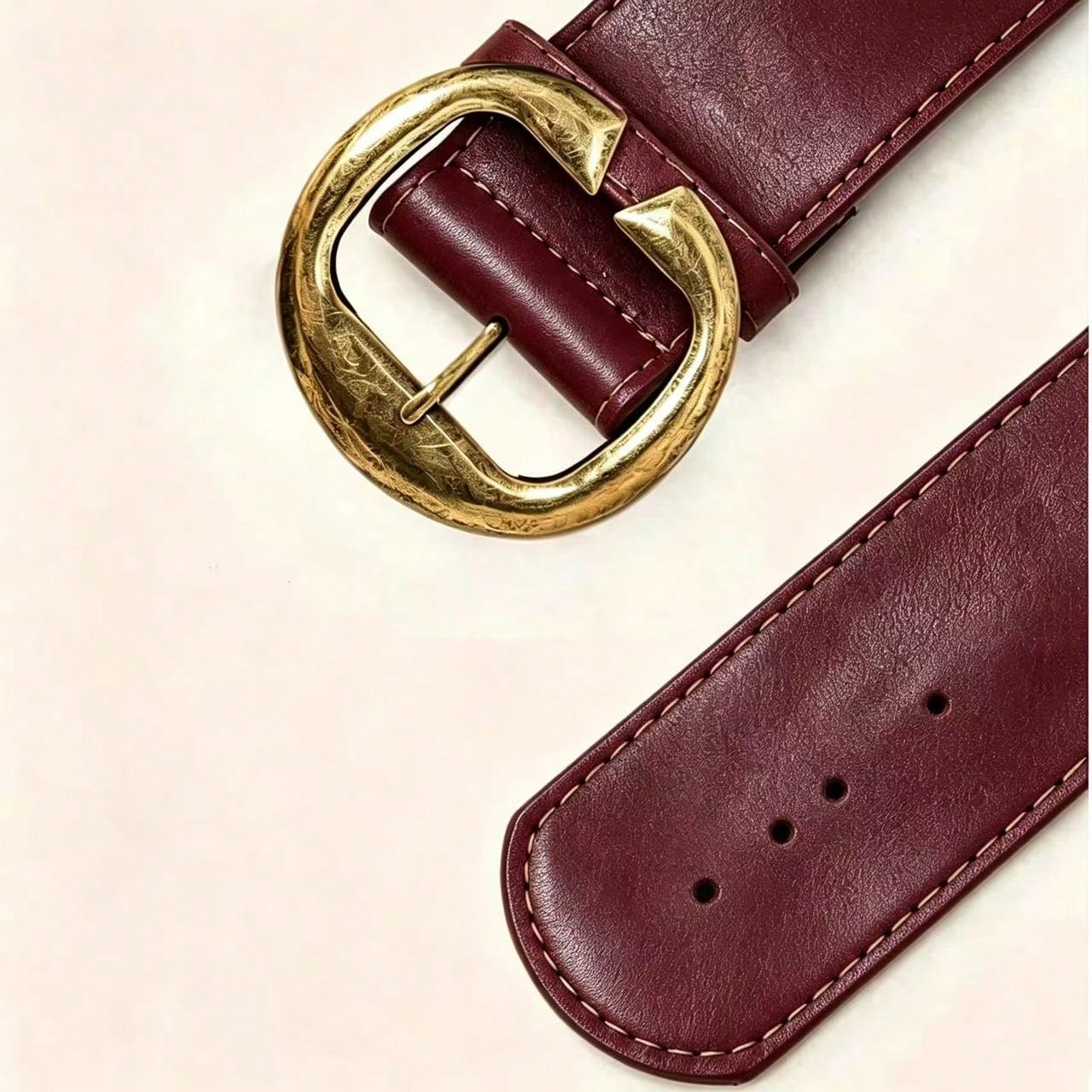 Ceinture Millénium, style occidental Y2K, ceinture marron café, convient pour les jeans, — vue 7