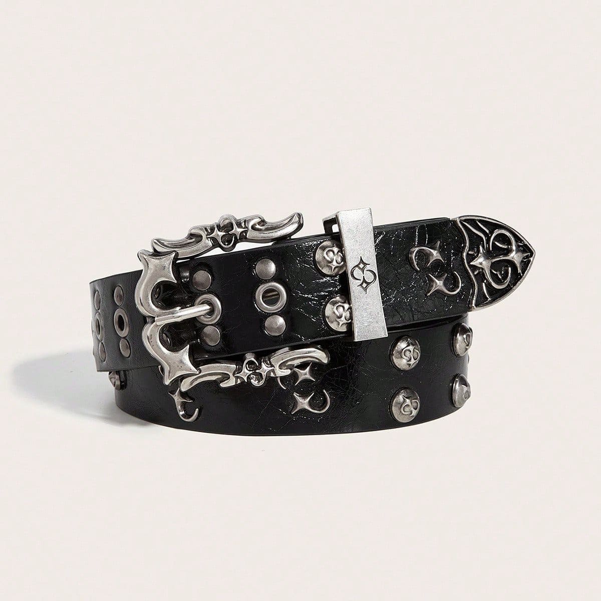 Ceinture en PU rétro mode américaine Y2K pour femmes, convient pour les jeans, les — vue 11