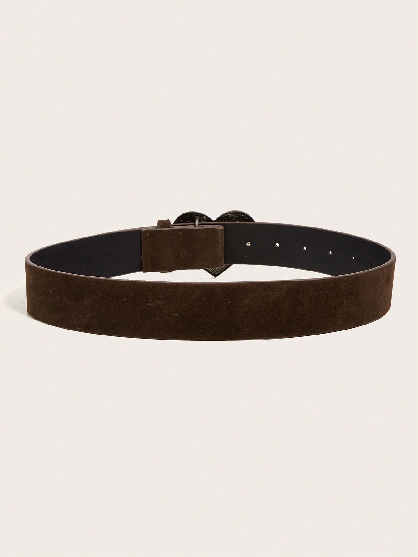 Ceinture en PU imprimée avec boucle métallique rétro pour femmes, convient pour le style — vue 9