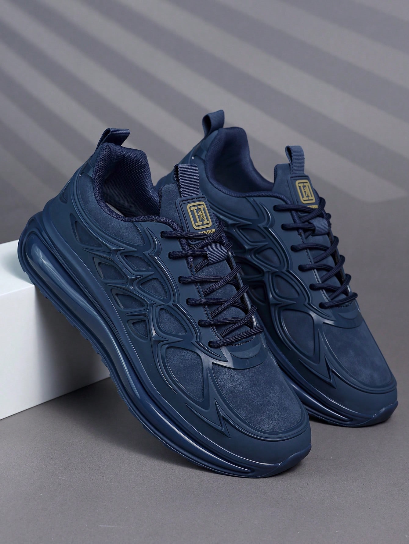Chaussures de sport décontractées pour hommes à lacets, semelle souple, fond plat, — vue 5