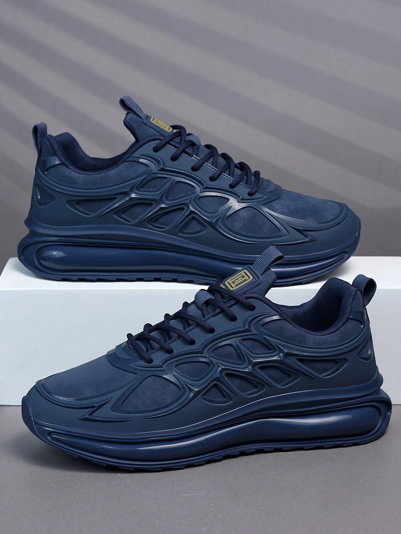 Chaussures de sport décontractées pour hommes à lacets, semelle souple, fond plat, — vue 4