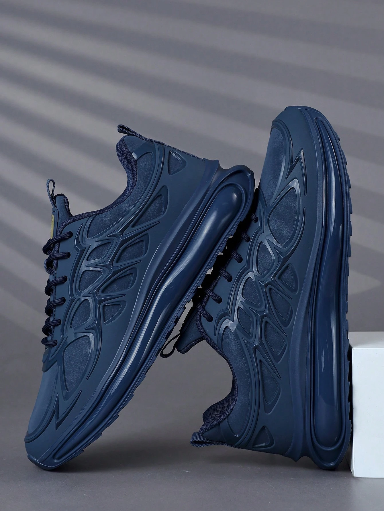 Chaussures de sport décontractées pour hommes à lacets, semelle souple, fond plat, — vue 2