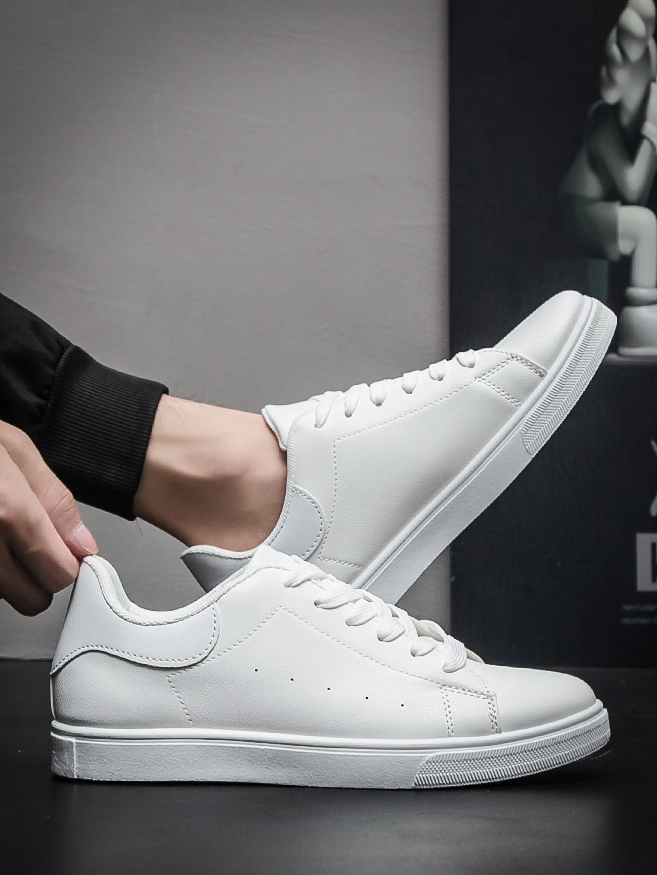 Chaussures de sport décontractées pour hommes, anti-dérapantes, baskets d'étudiant. — vue 8