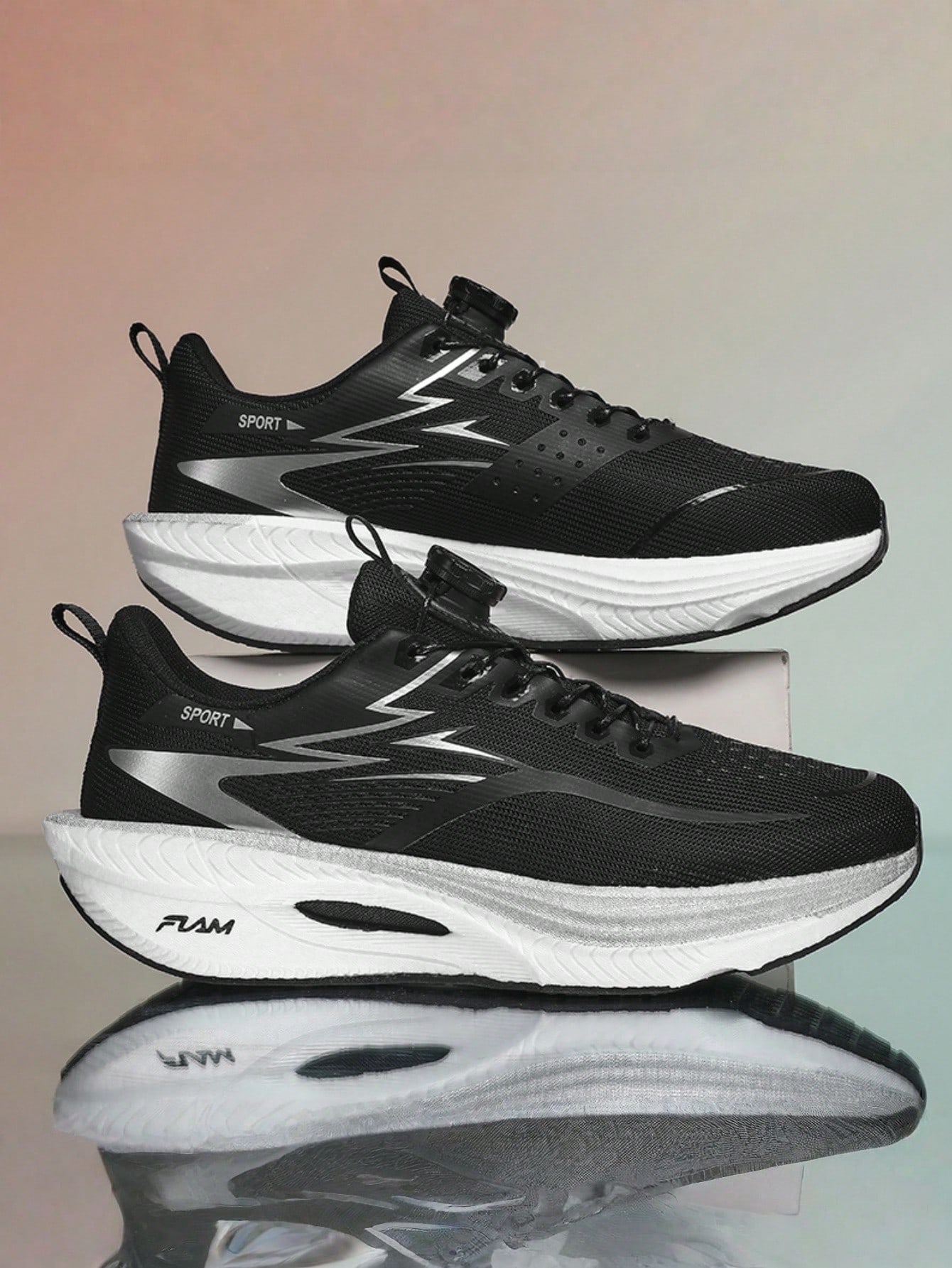 Chaussures de course marathon à plaque de carbone unisexes - Chaussures de sport légères — vue 6