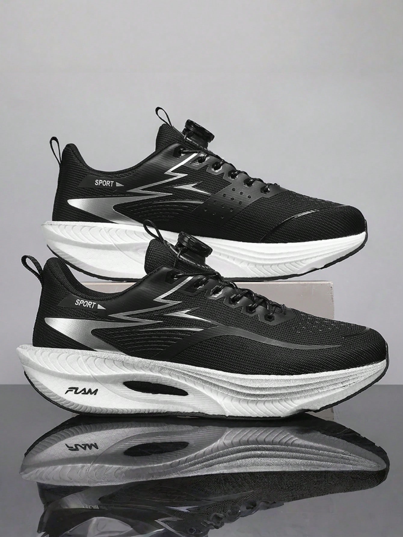 Chaussures de course marathon à plaque de carbone unisexes - Chaussures de sport légères — vue 4
