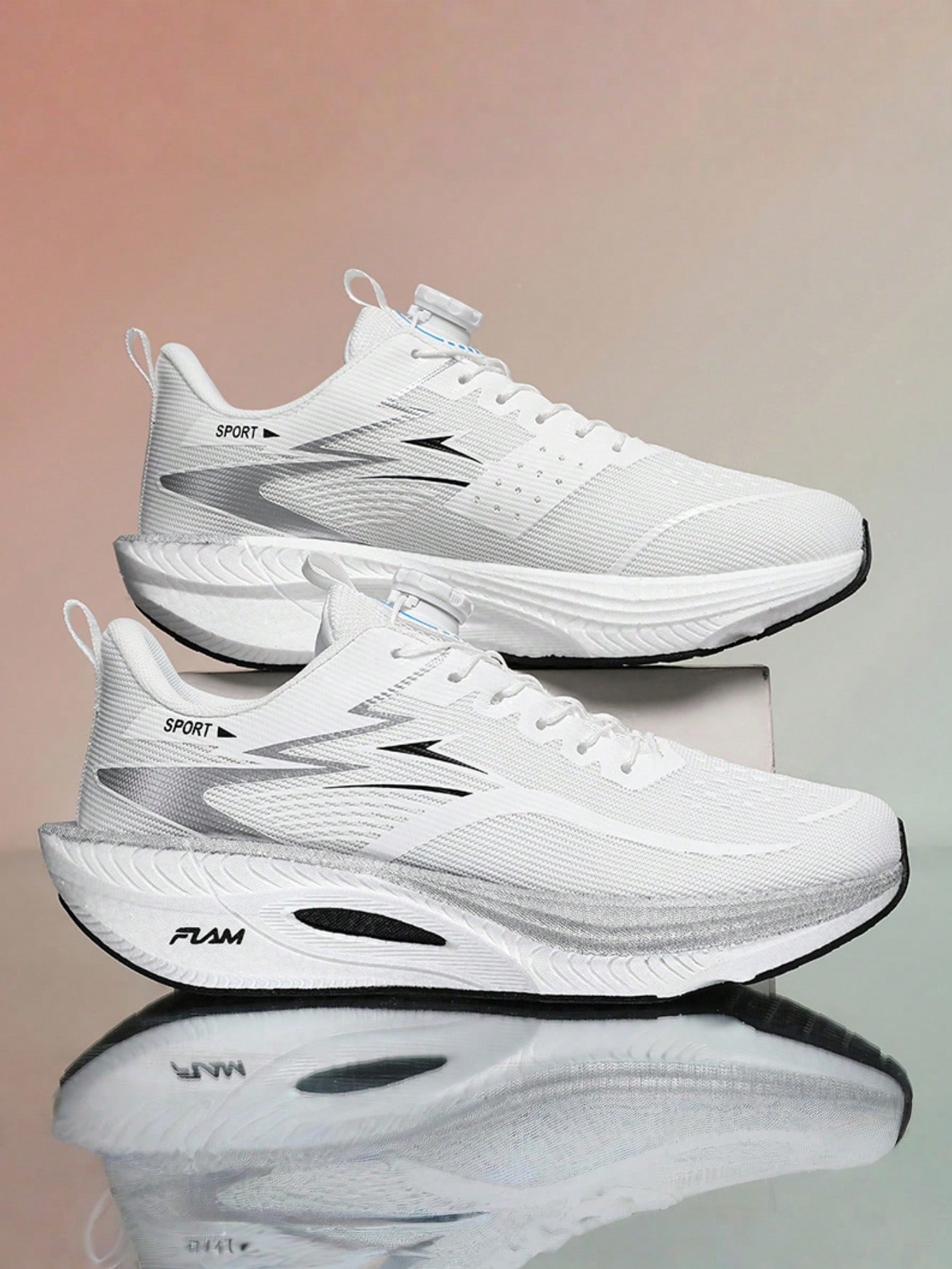 Chaussures de course marathon à plaque de carbone unisexes - Chaussures de sport légères — vue 5