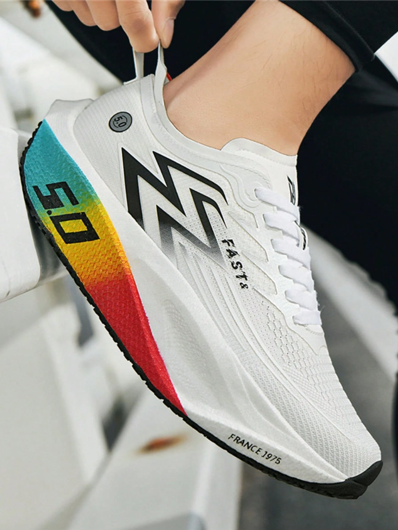 Chaussures de sport à plaque de carbone pour hommes, chaussures de course pour la course,
