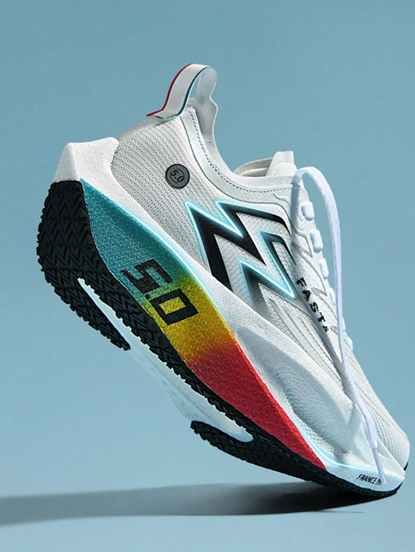 Chaussures de sport à plaque de carbone pour hommes, chaussures de course pour la course, — vue 4
