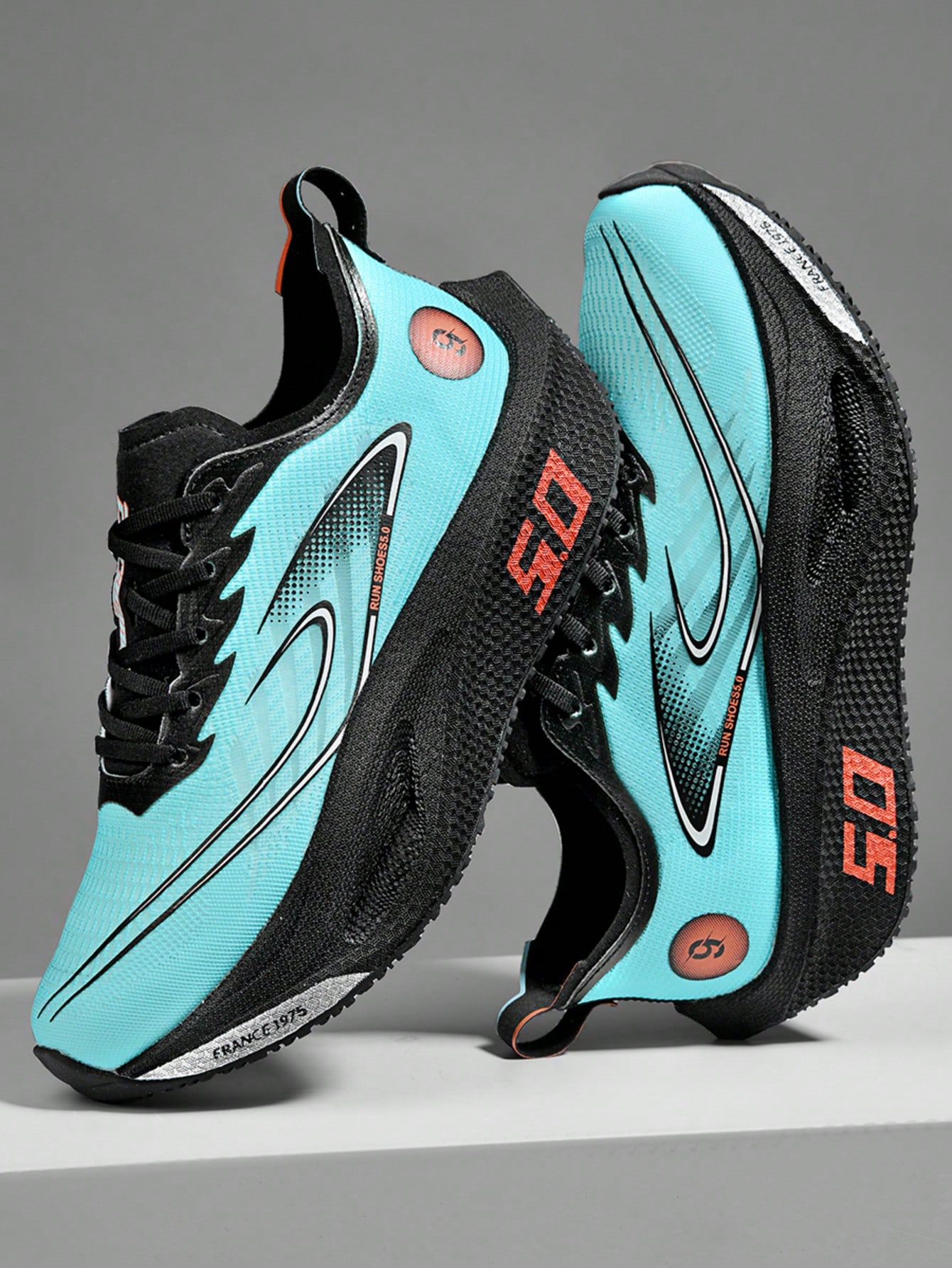 Chaussures de sport à plaque de carbone pour hommes, chaussures de course pour la course, — vue 8