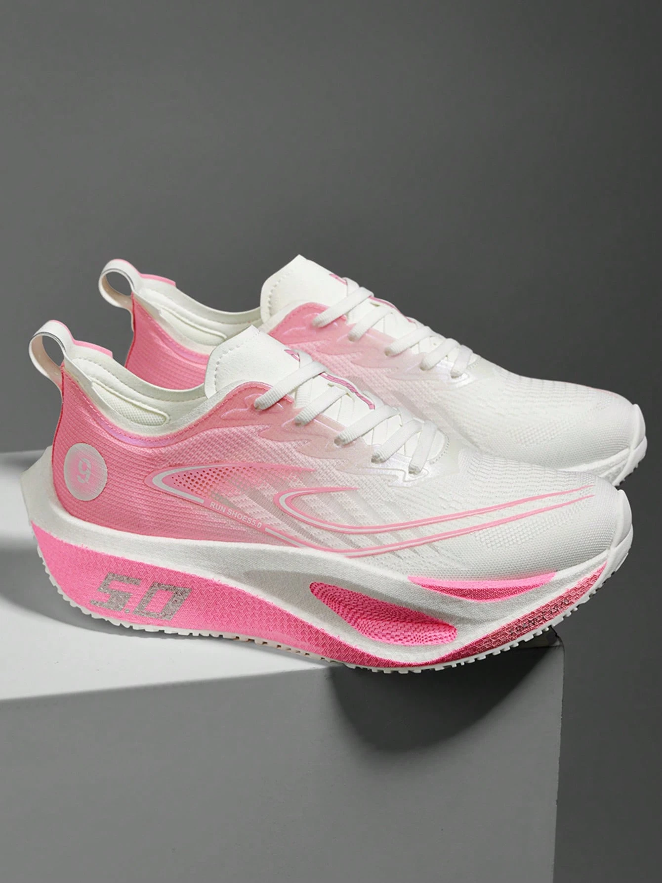 Chaussures de sport à plaque de carbone pour hommes, chaussures de course pour la course, — vue 9