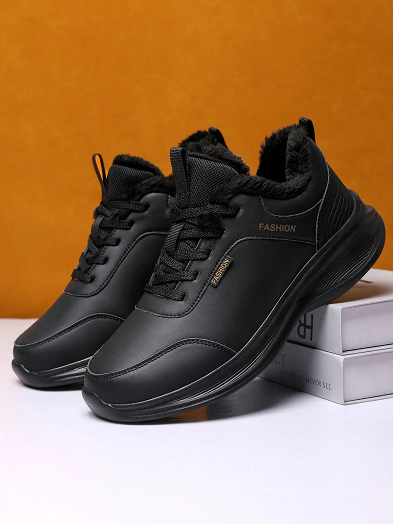 Chaussures de sport décontractées blanches pour hommes, baskets confortables à lacets — vue 8