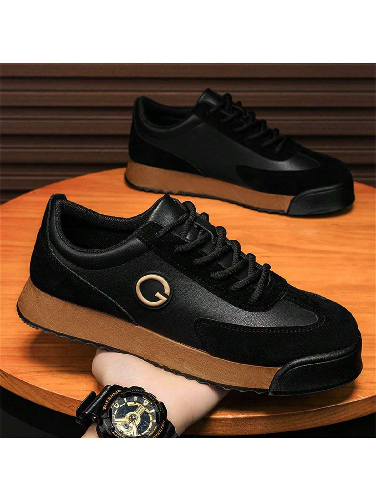 Chaussures Décontractées Polyvalentes À La Mode Pour Hommes À Coupe Basse — vue 2