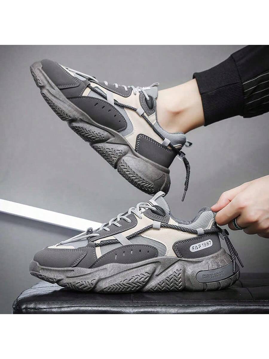 Baskets décontractées à la mode pour hommes, chaussures de sport polyvalentes, nouveauté — vue 4