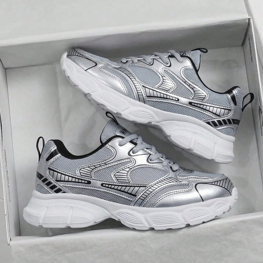 Chaussures de sport mode pour hommes - Chaussures de course décontractées, semelle — vue 5