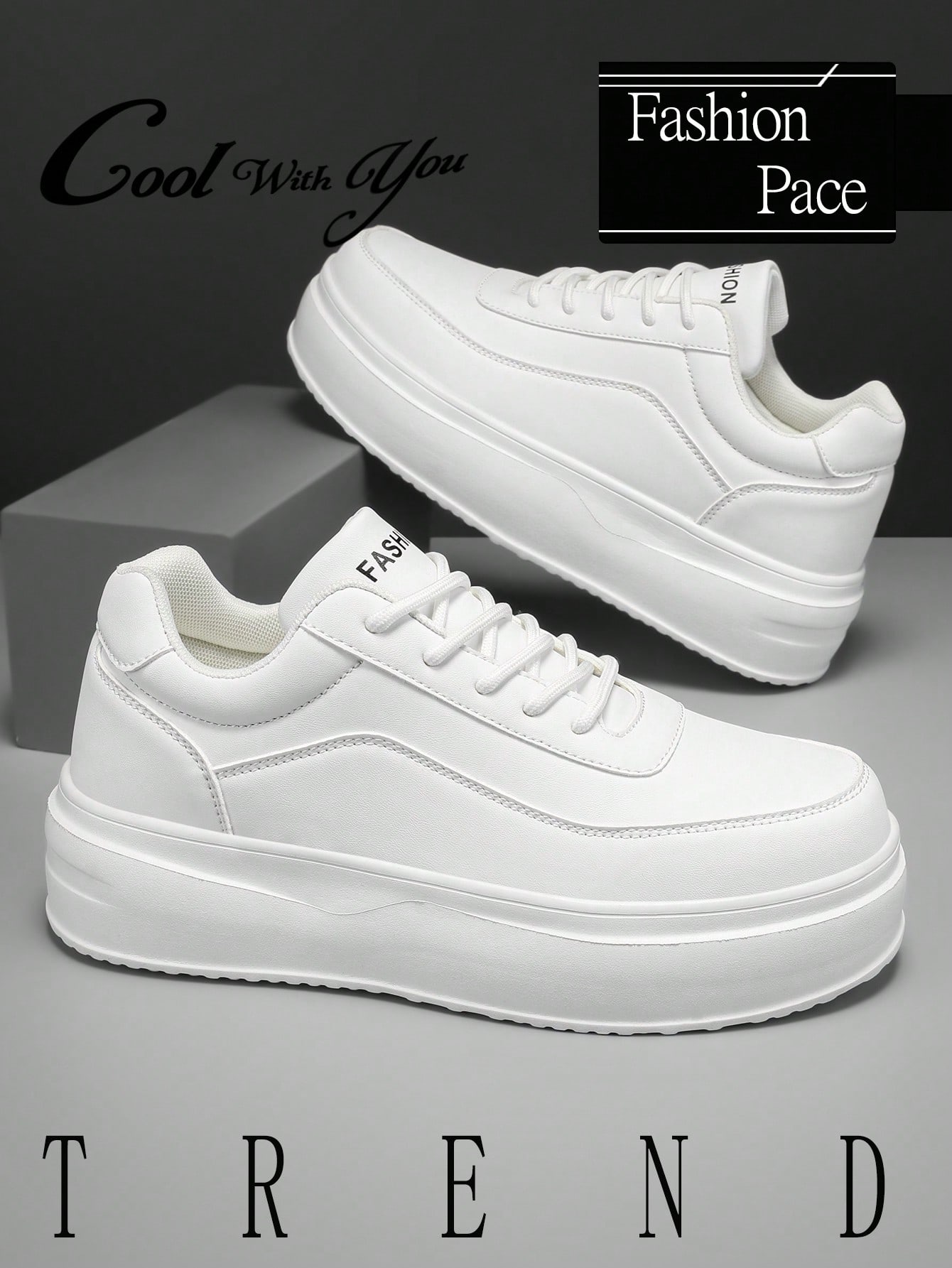 Baskets de sport basses pour hommes, minimalistes, noir pur, patchwork texturé, lacets — vue 2