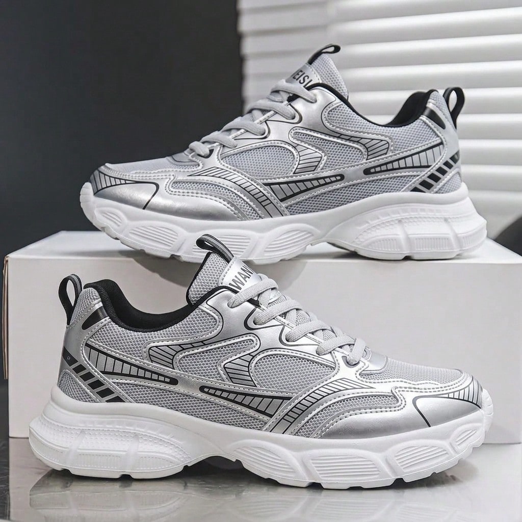 Chaussures de sport mode pour hommes - Chaussures de course décontractées, semelle — vue 11