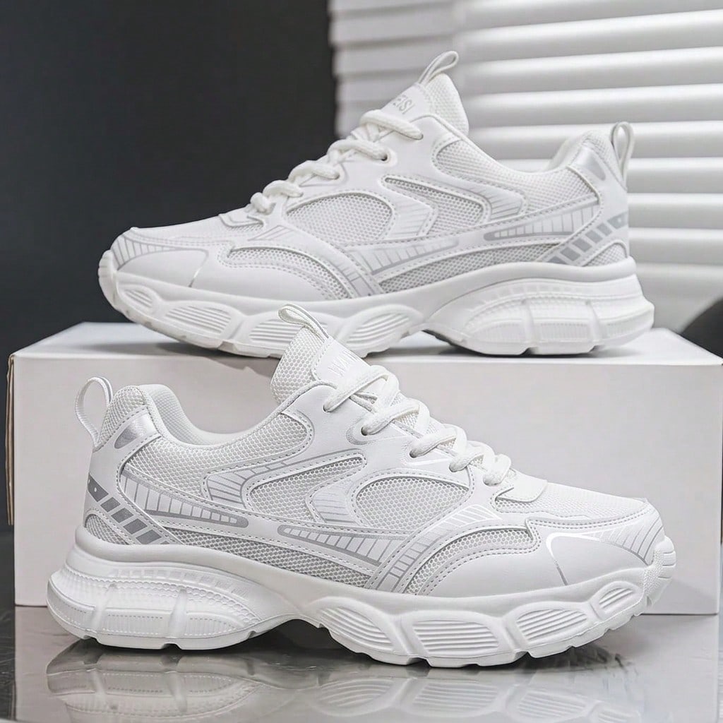 Chaussures de sport mode pour hommes - Chaussures de course décontractées, semelle — vue 12