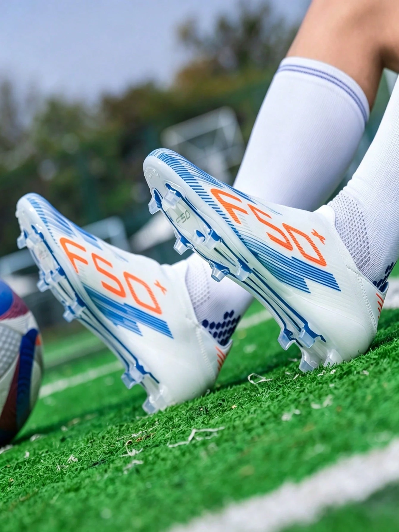 Nouvelles chaussures de football pour hommes antidérapantes confortables pour gazon — vue 11