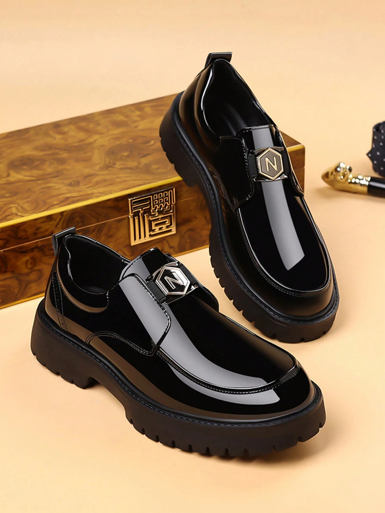 Chaussures formelles d'affaires pour hommes, style coréen à la mode, chaussures — vue 2