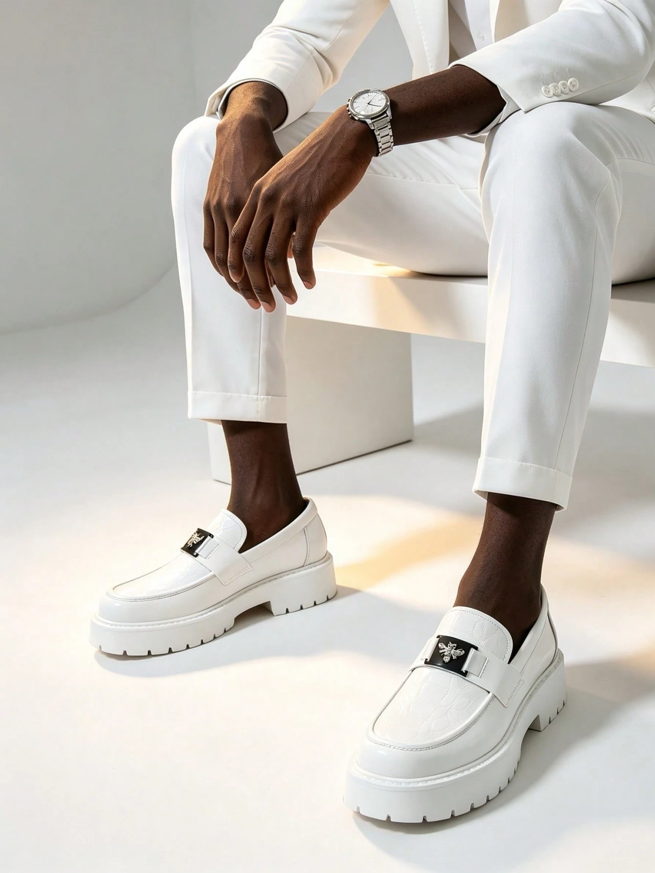 Chaussures de style britannique décontractées pour hommes, chaussures de soirée formelles — vue 2