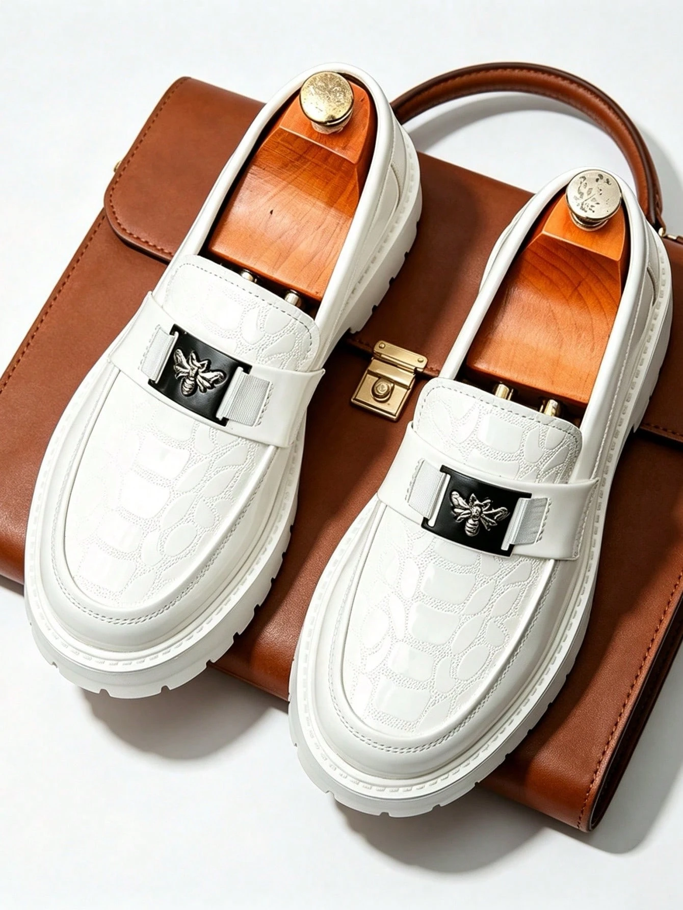 Chaussures de style britannique décontractées pour hommes, chaussures de soirée formelles