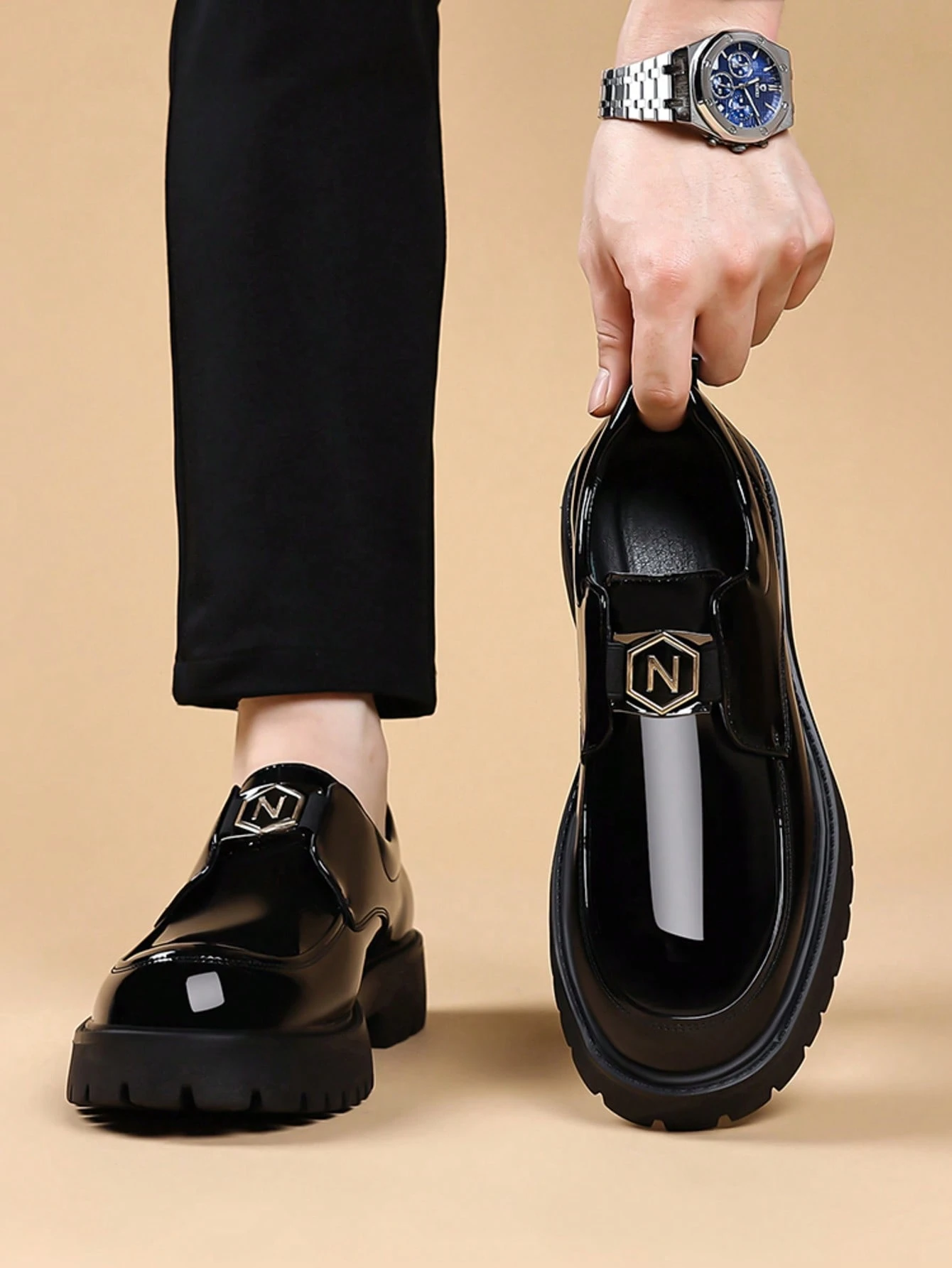 Chaussures formelles d'affaires pour hommes, style coréen à la mode, chaussures — vue 4