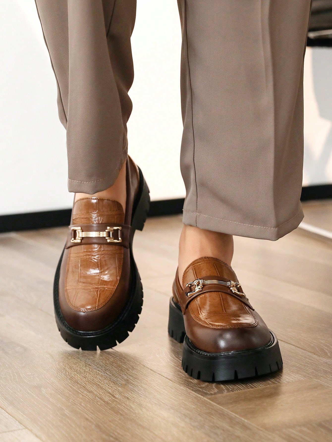 Mocassins sans lacets pour hommes, chaussures polyvalentes décontracté chic, chaussures à — vue 6
