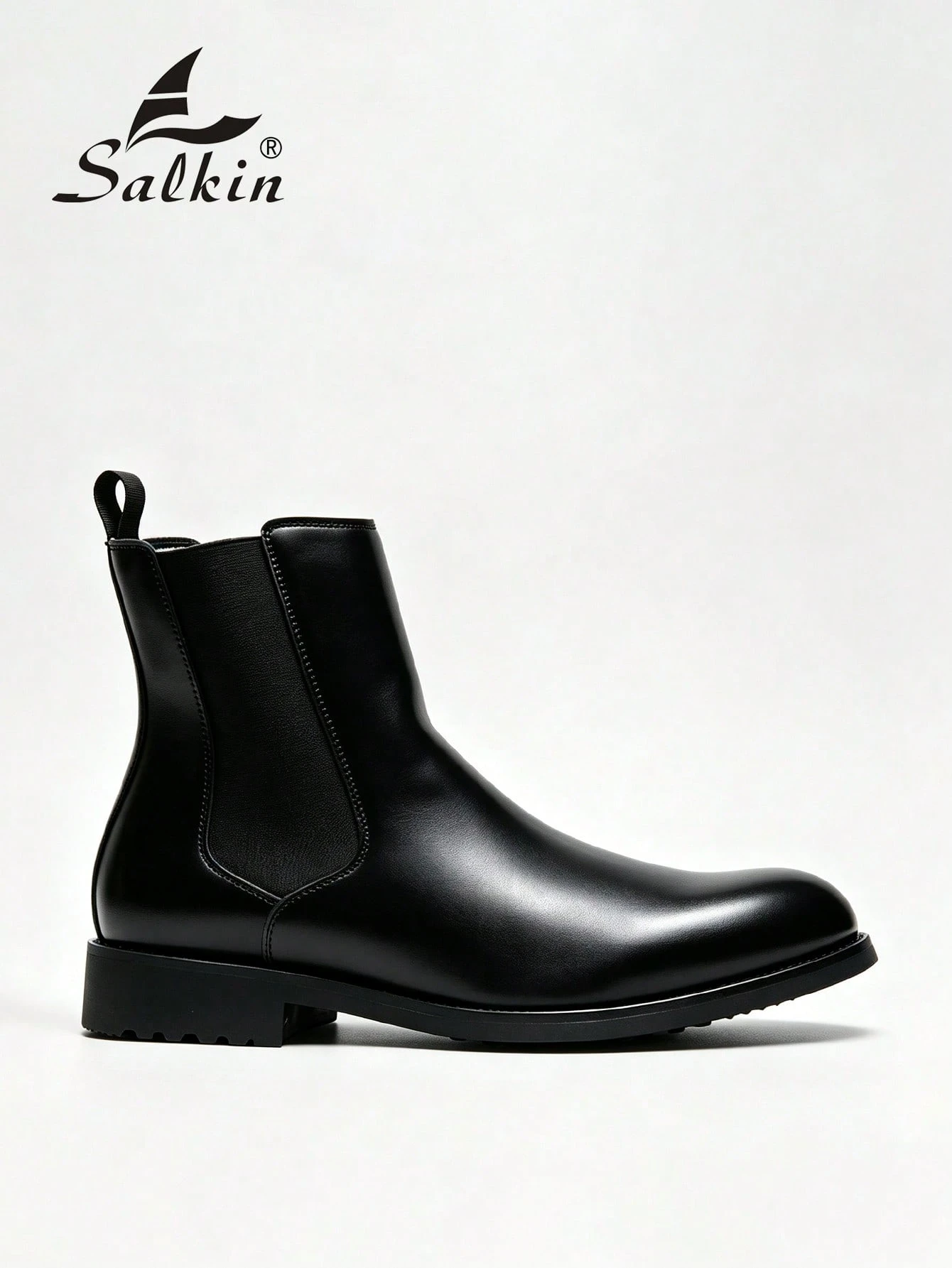 Salkin Bottes Chelsea vintage de designer pour hommes, design à enfiler, bout pointu, — vue 6