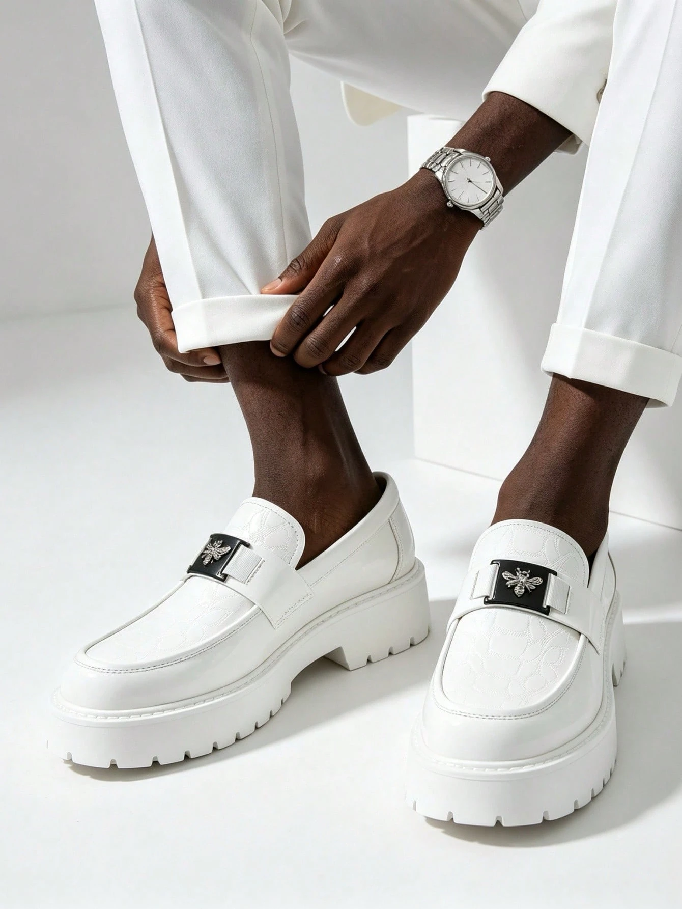 Chaussures de style britannique décontractées pour hommes, chaussures de soirée formelles — vue 3