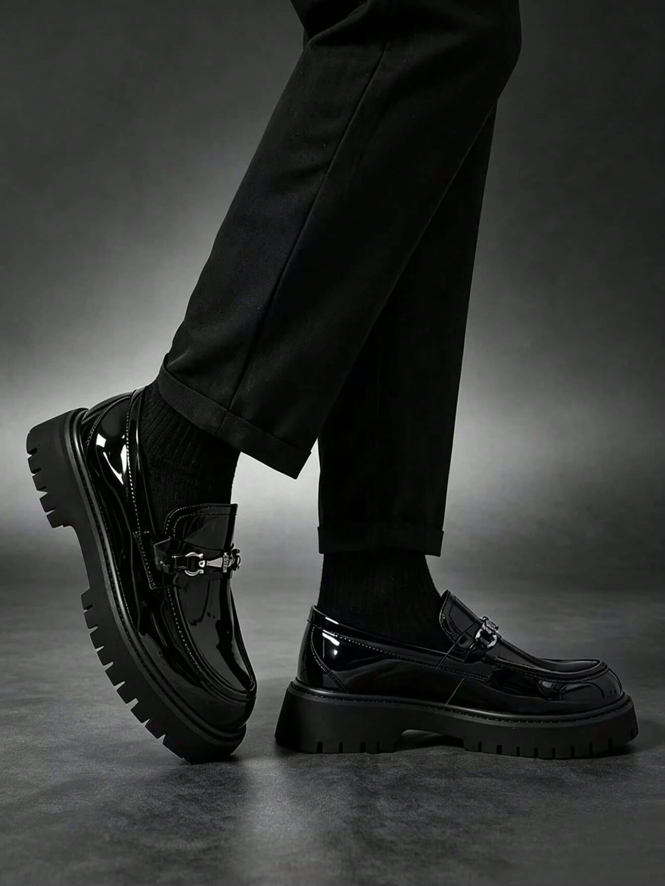 Mocassins sans lacets pour hommes, chaussures polyvalentes décontracté chic, chaussures à — vue 9