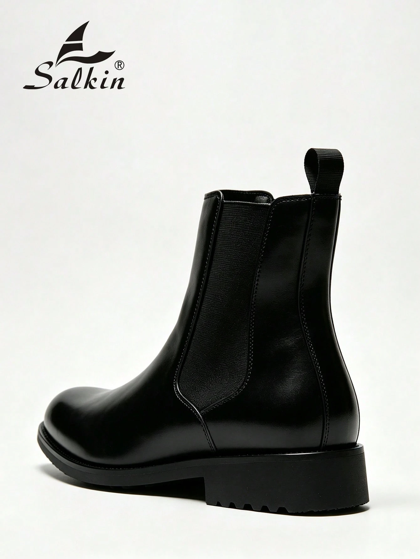 Salkin Bottes Chelsea vintage de designer pour hommes, design à enfiler, bout pointu, — vue 8