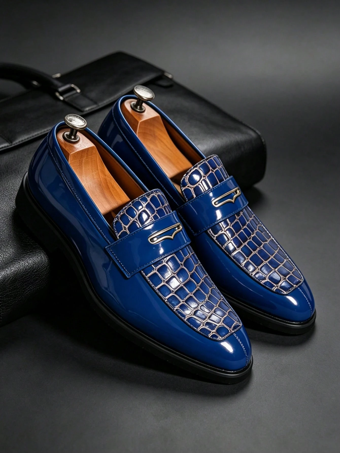Chaussures formelles et décontractées de style britannique pour hommes, mocassins à bout