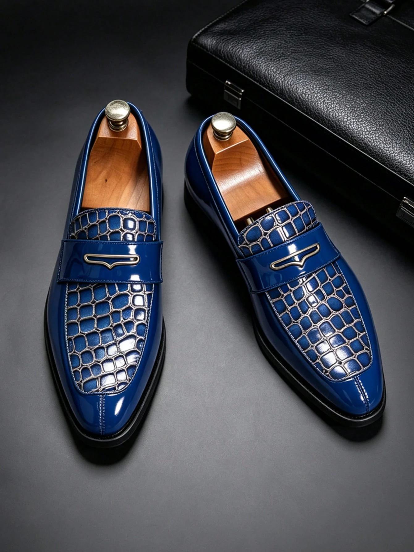 Chaussures formelles et décontractées de style britannique pour hommes, mocassins à bout — vue 2