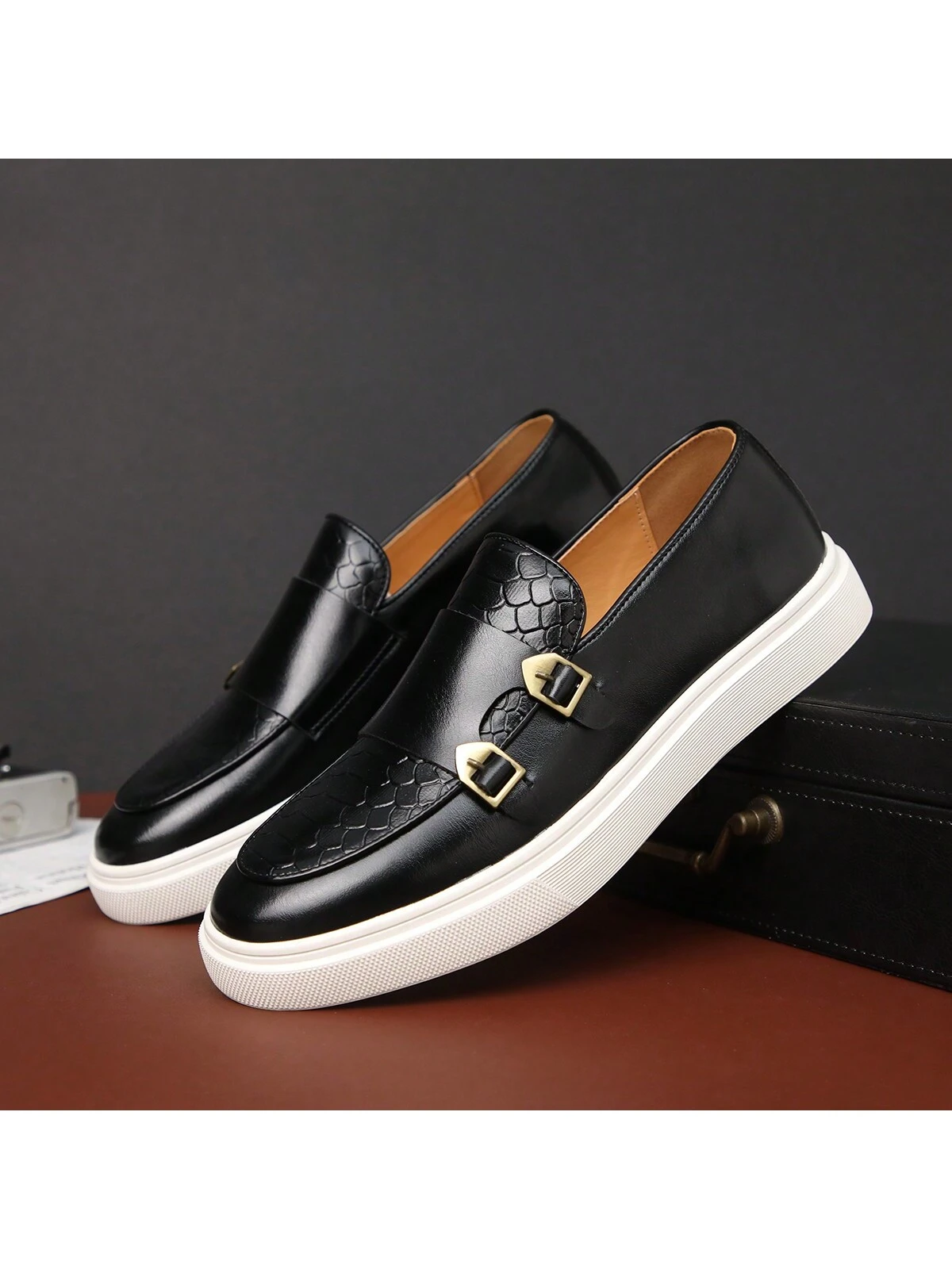 Chaussures décontractées de mode printemps 2026 pour hommes, style britannique, — vue 2