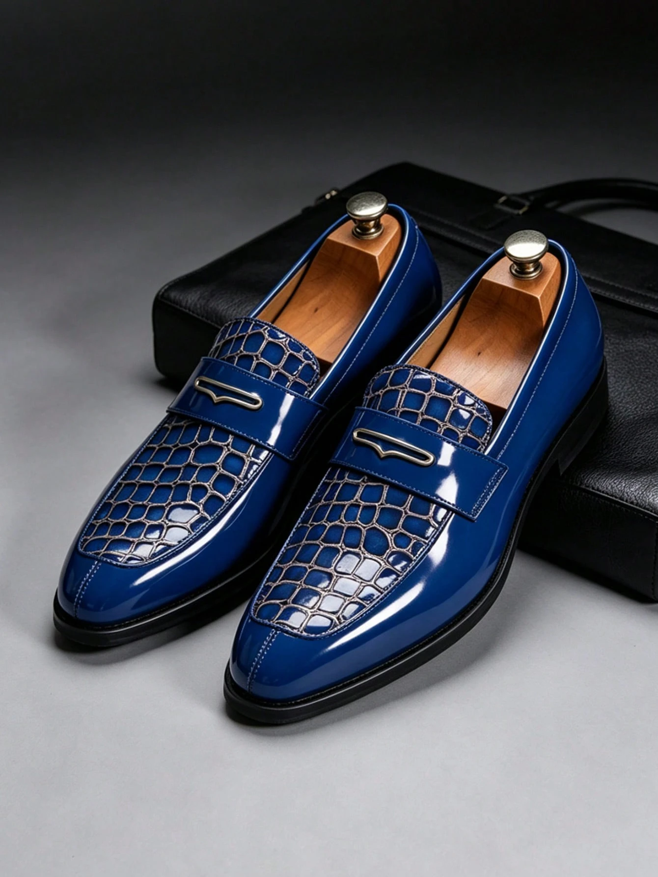 Chaussures formelles et décontractées de style britannique pour hommes, mocassins à bout — vue 3