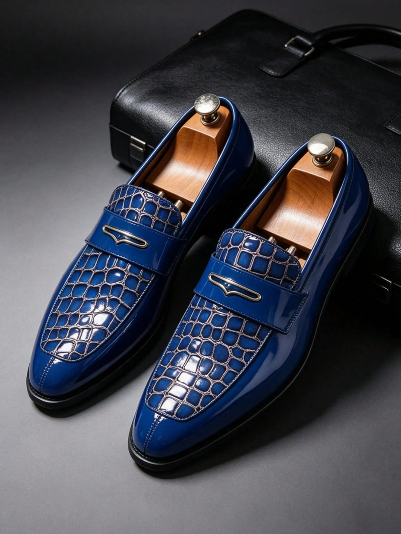 Chaussures formelles et décontractées de style britannique pour hommes, mocassins à bout — vue 4