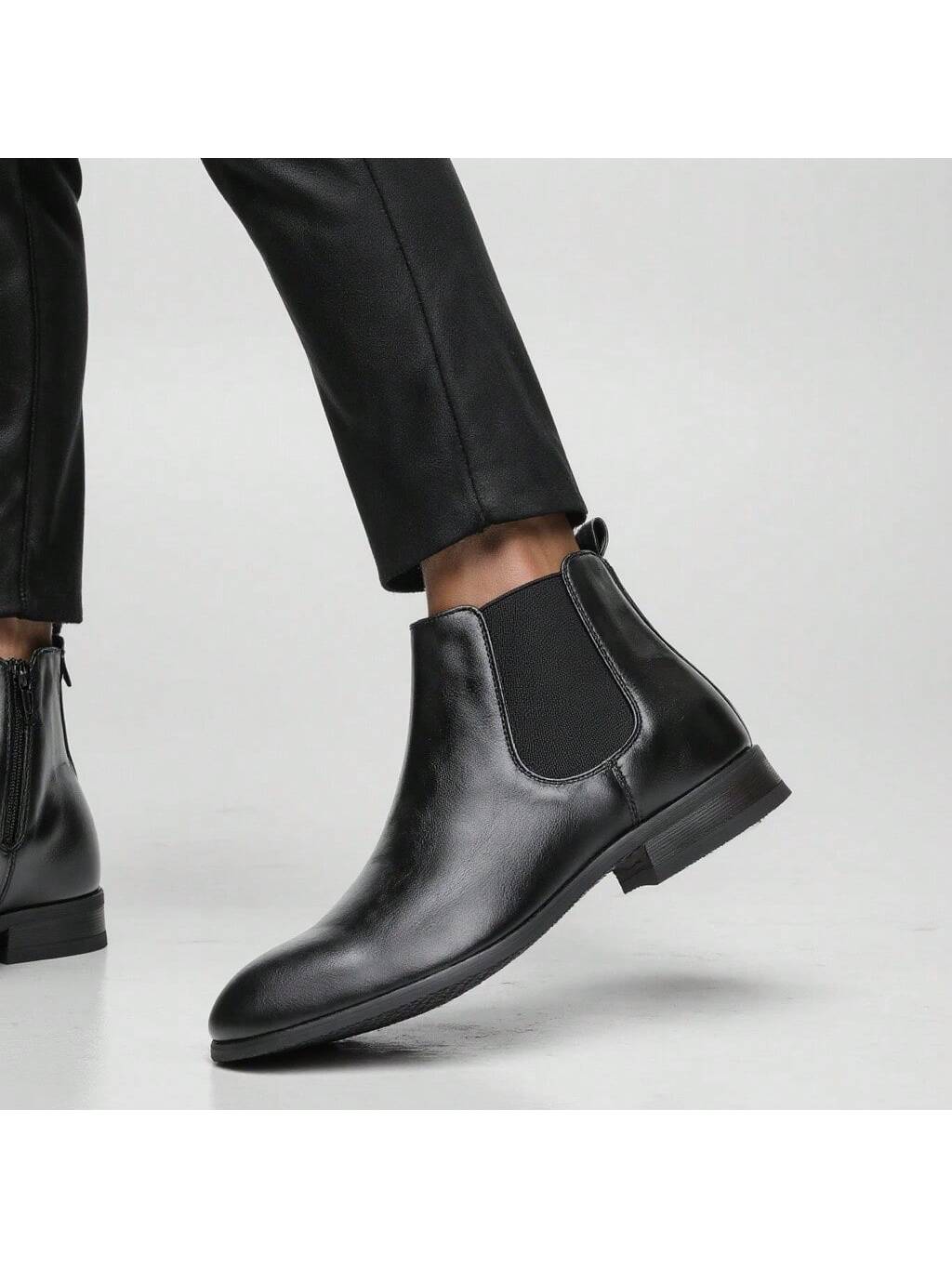 Bottines Chelsea pour hommes, pour le travail/les déplacements, avec fermeture éclair — vue 2