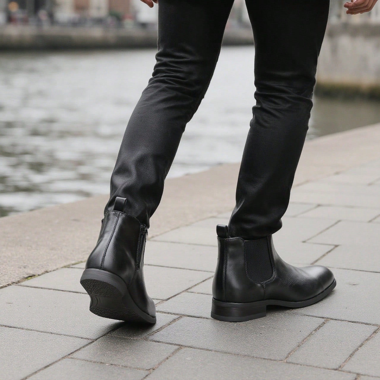 Bottines Chelsea pour hommes, pour le travail/les déplacements, avec fermeture éclair — vue 6