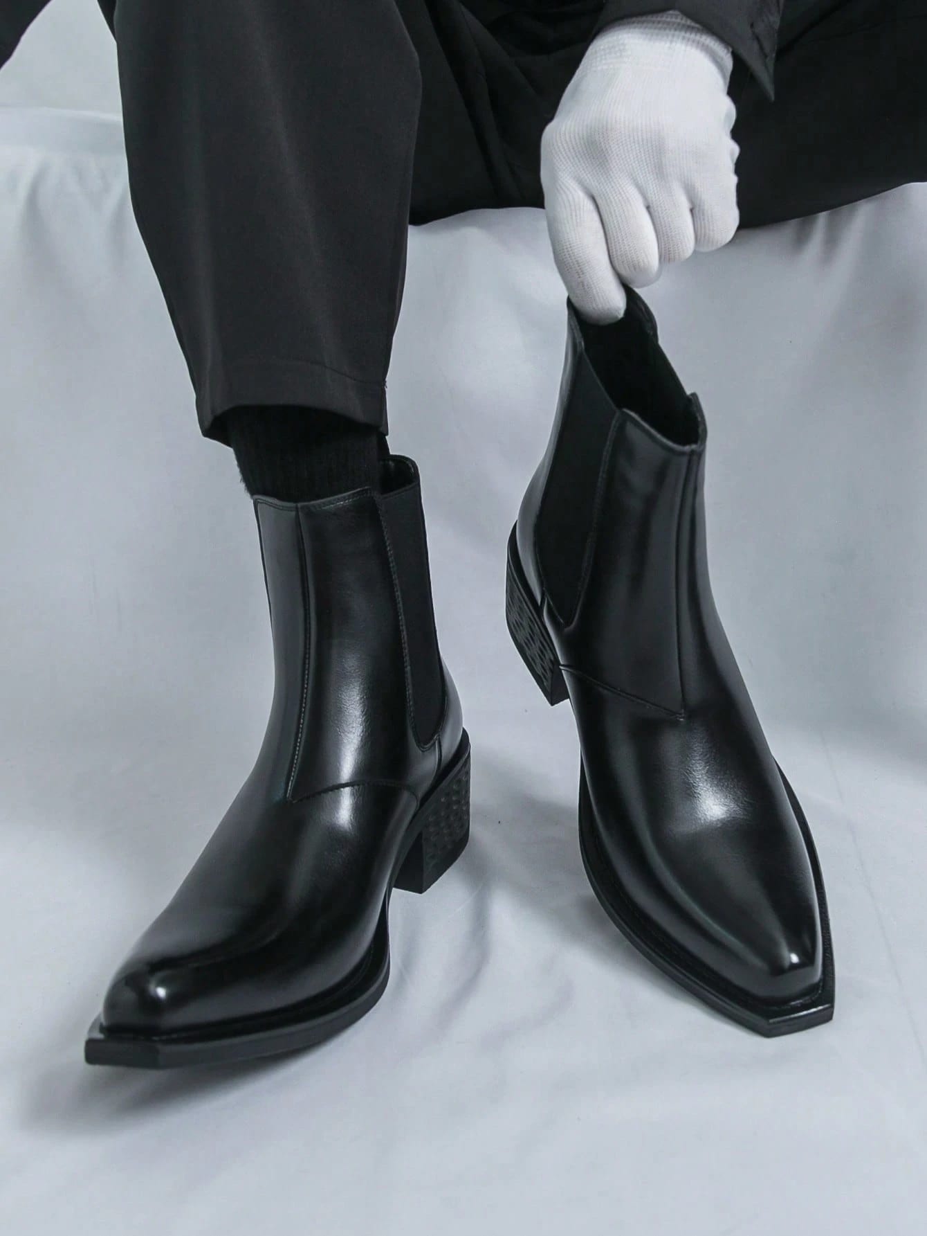 Bottes Chelsea vintage de luxe pour hommes, mocassins de marque, bottes de cheville pour
