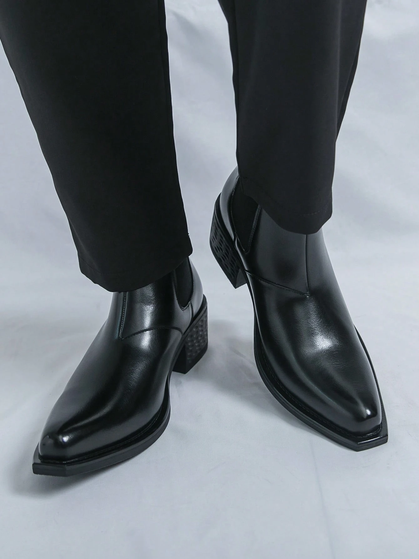Bottes Chelsea vintage de luxe pour hommes, mocassins de marque, bottes de cheville pour — vue 6