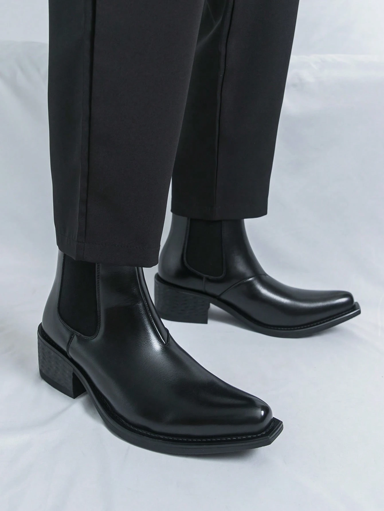 Bottes Chelsea vintage de luxe pour hommes, mocassins de marque, bottes de cheville pour — vue 7