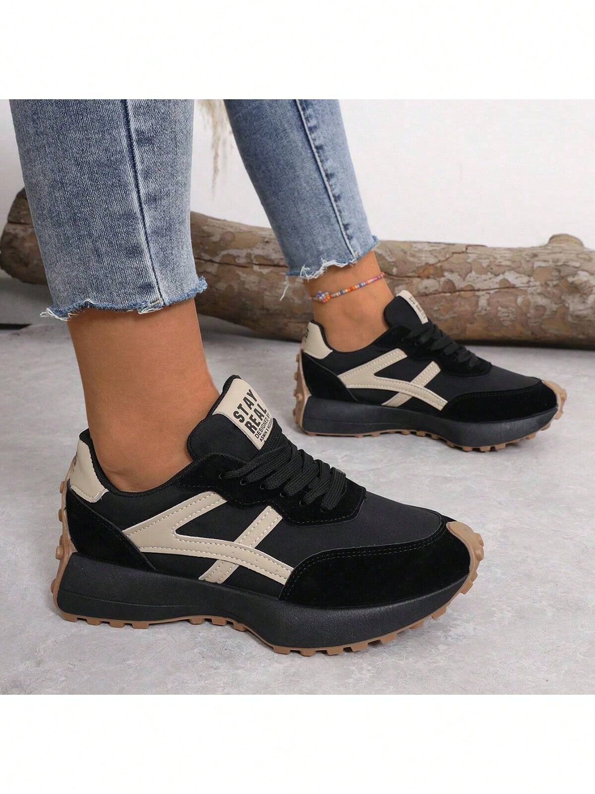 Chaussures de sport à lacets confortables pour femmes - Chaussures polyvalentes légères — vue 2