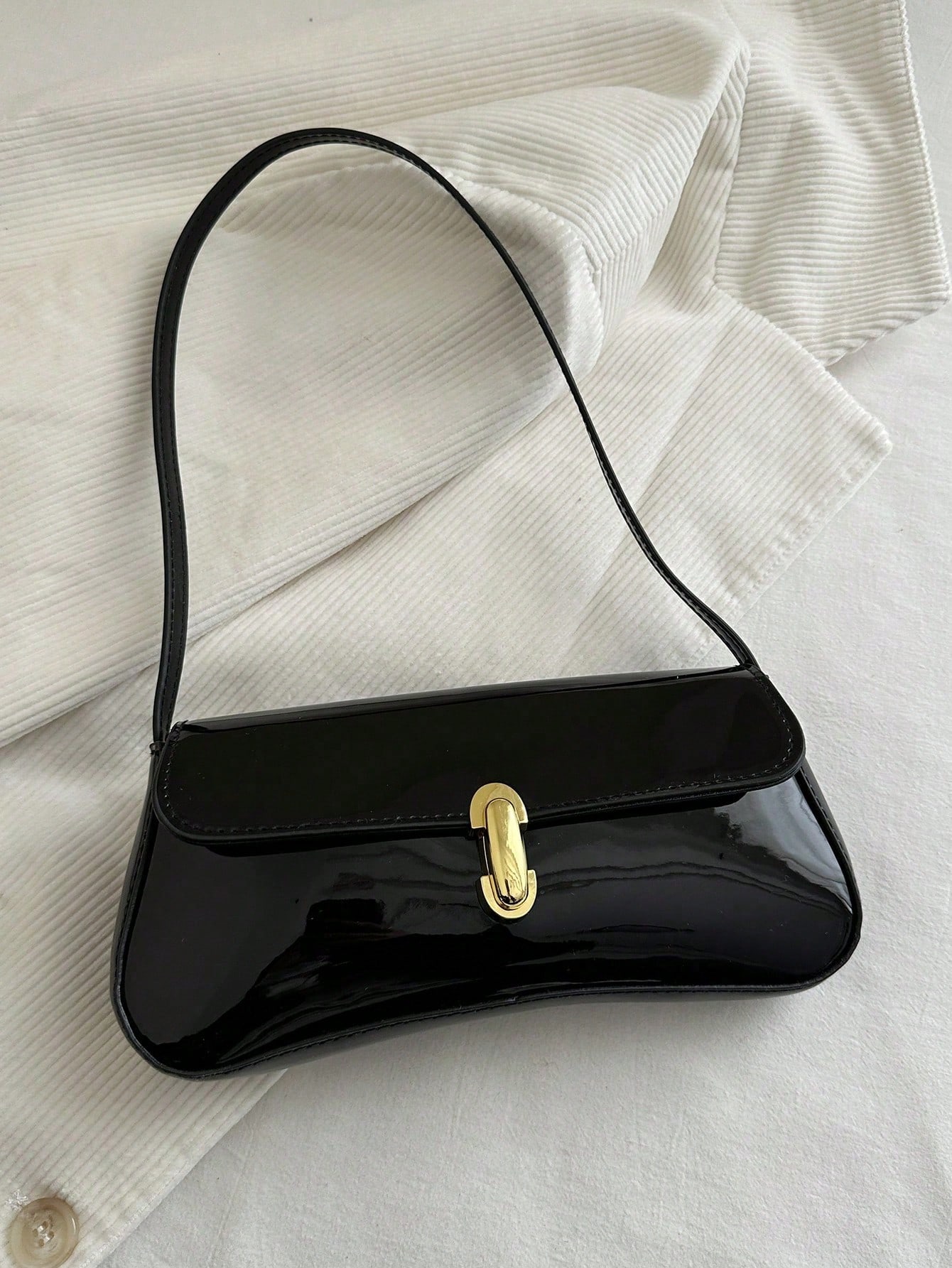 Sac à bandoulière rétro pour femmes, avec rabat sous le bras. Convient pour les — vue 4