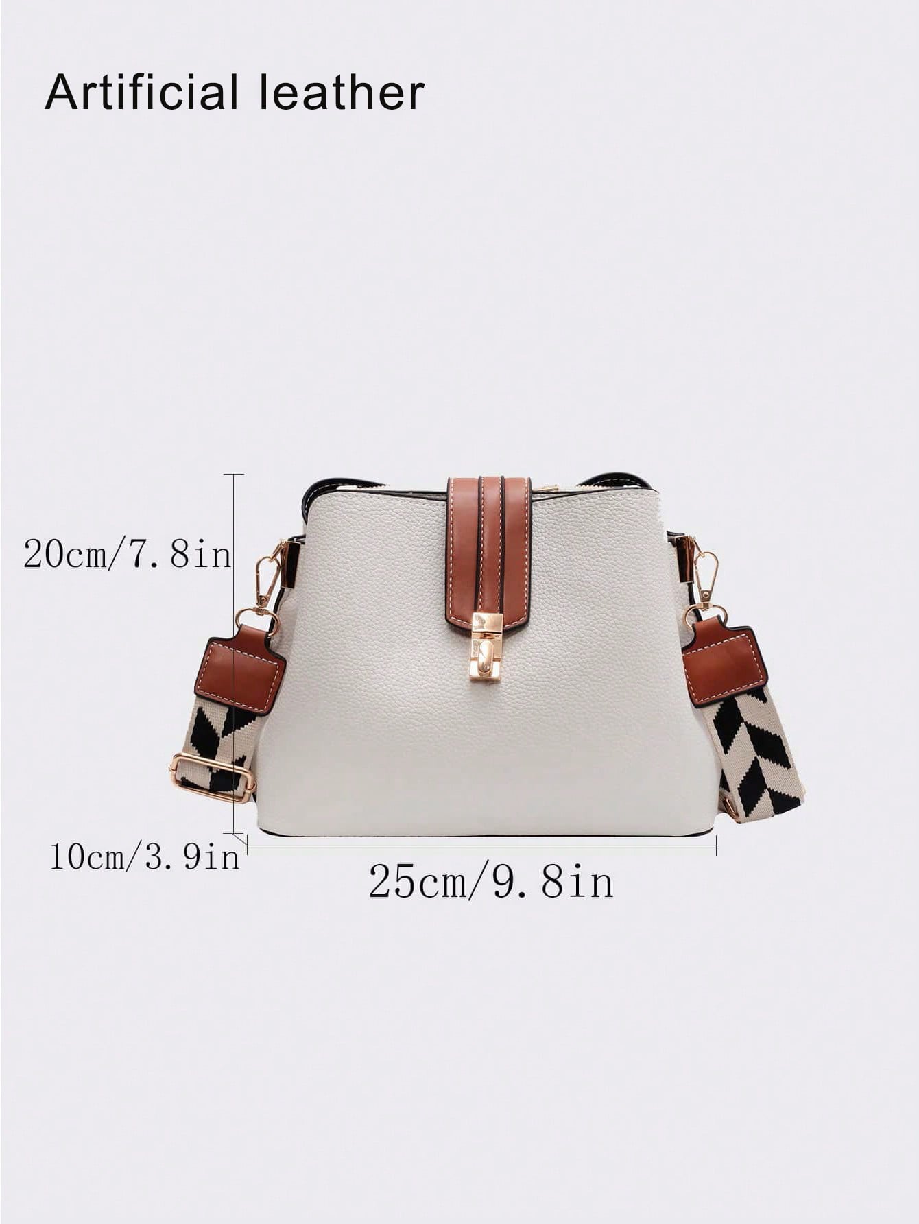 Sac bandoulière multifonctionnel artificiel de style rétro à la mode, simple et léger, — vue 4