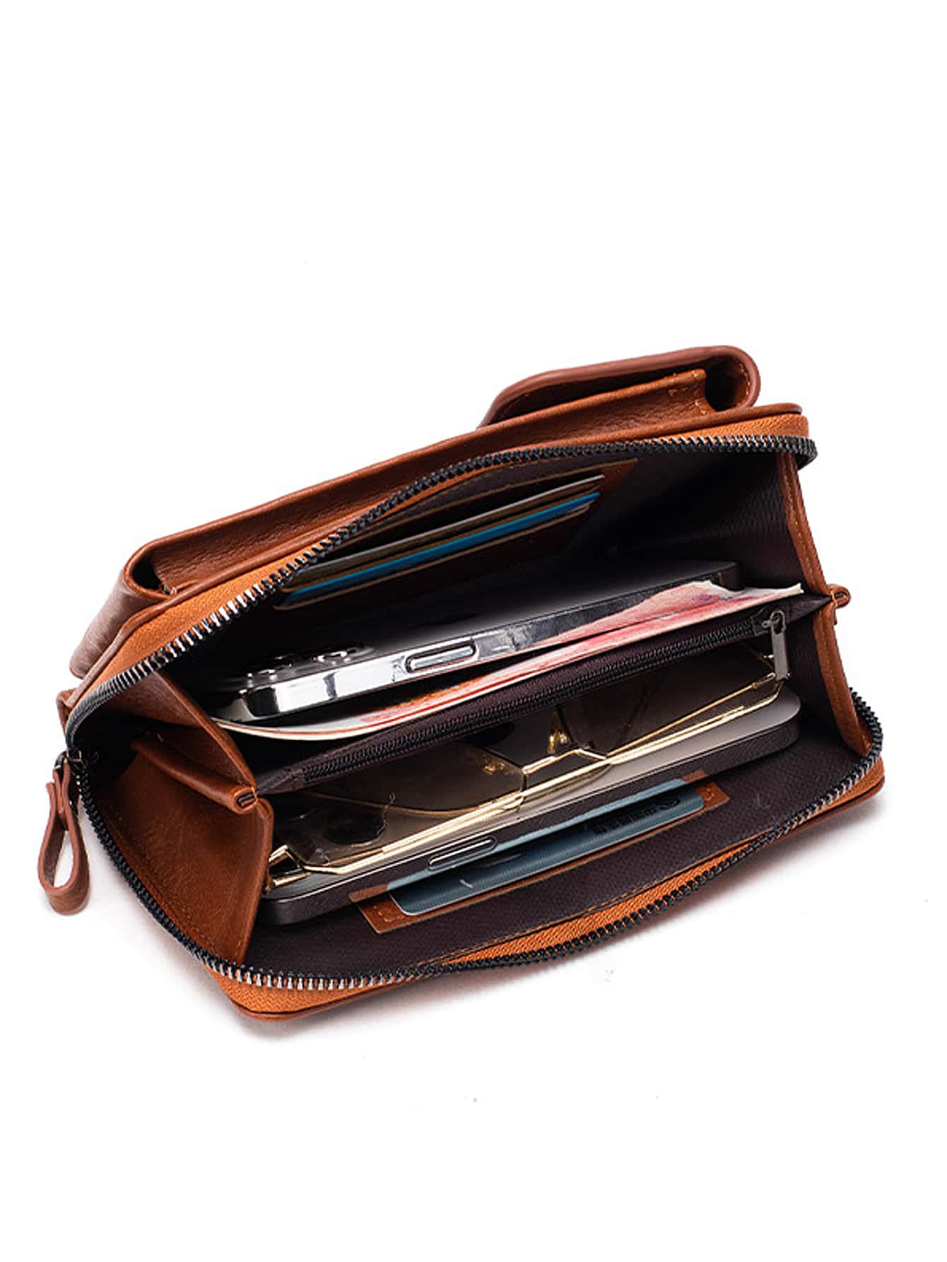 MIYIN Sac bandoulière vintage pour femme, petit sac à fermeture éclair, avec bandoulière — vue 6