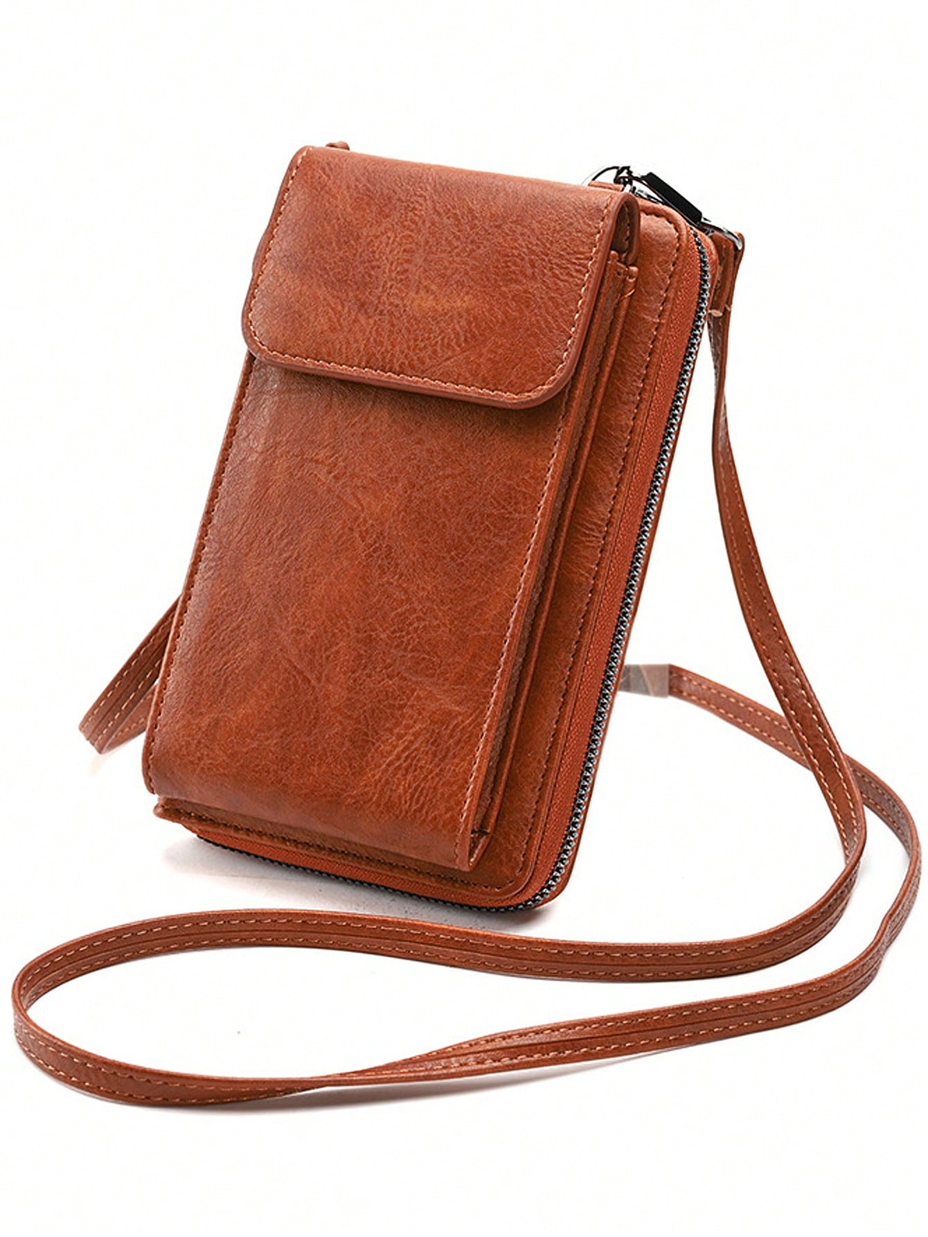 MIYIN Sac bandoulière vintage pour femme, petit sac à fermeture éclair, avec bandoulière