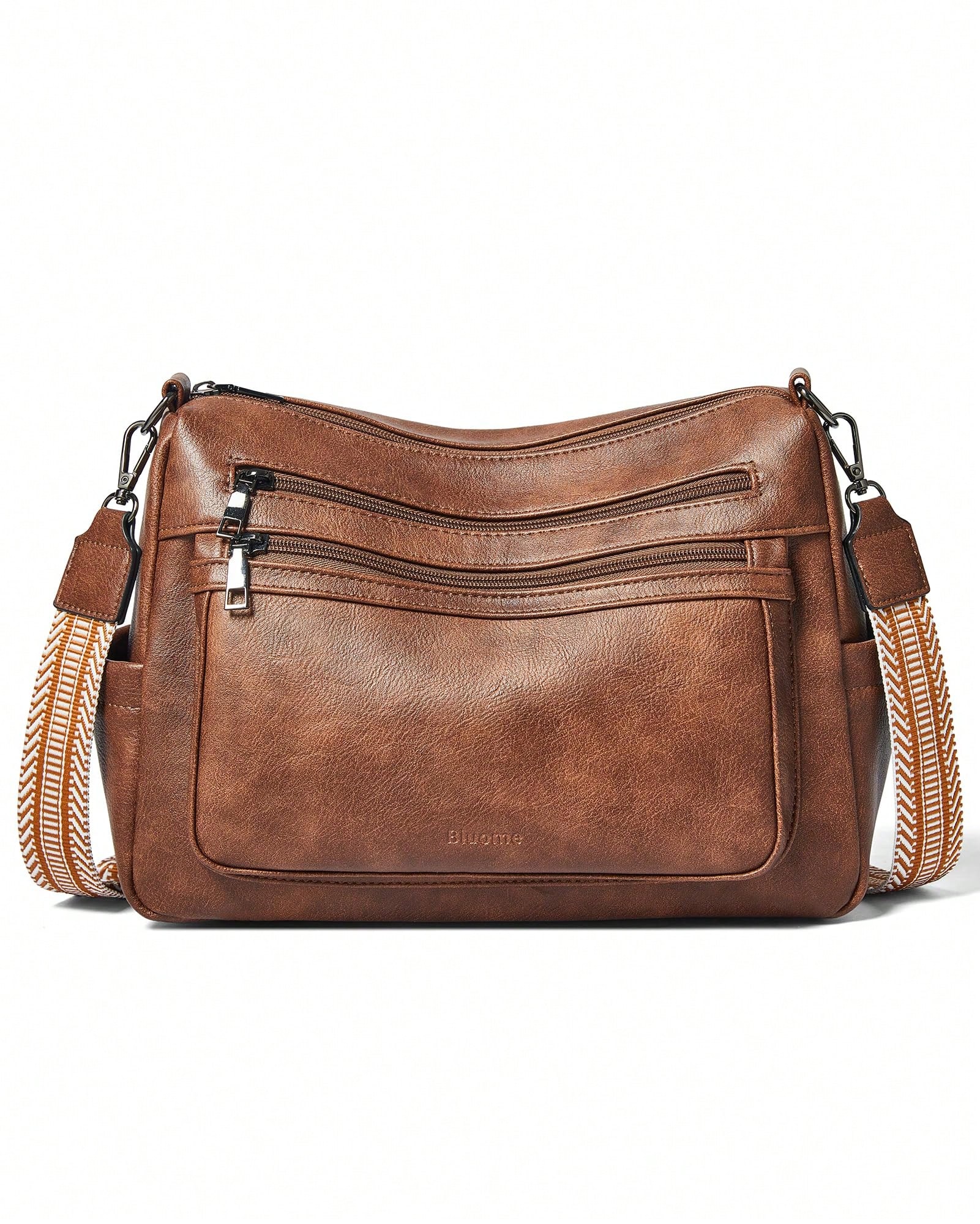 Sac bandoulière Bluome pour femme – Sac à main pour femme de taille moyenne vegan,