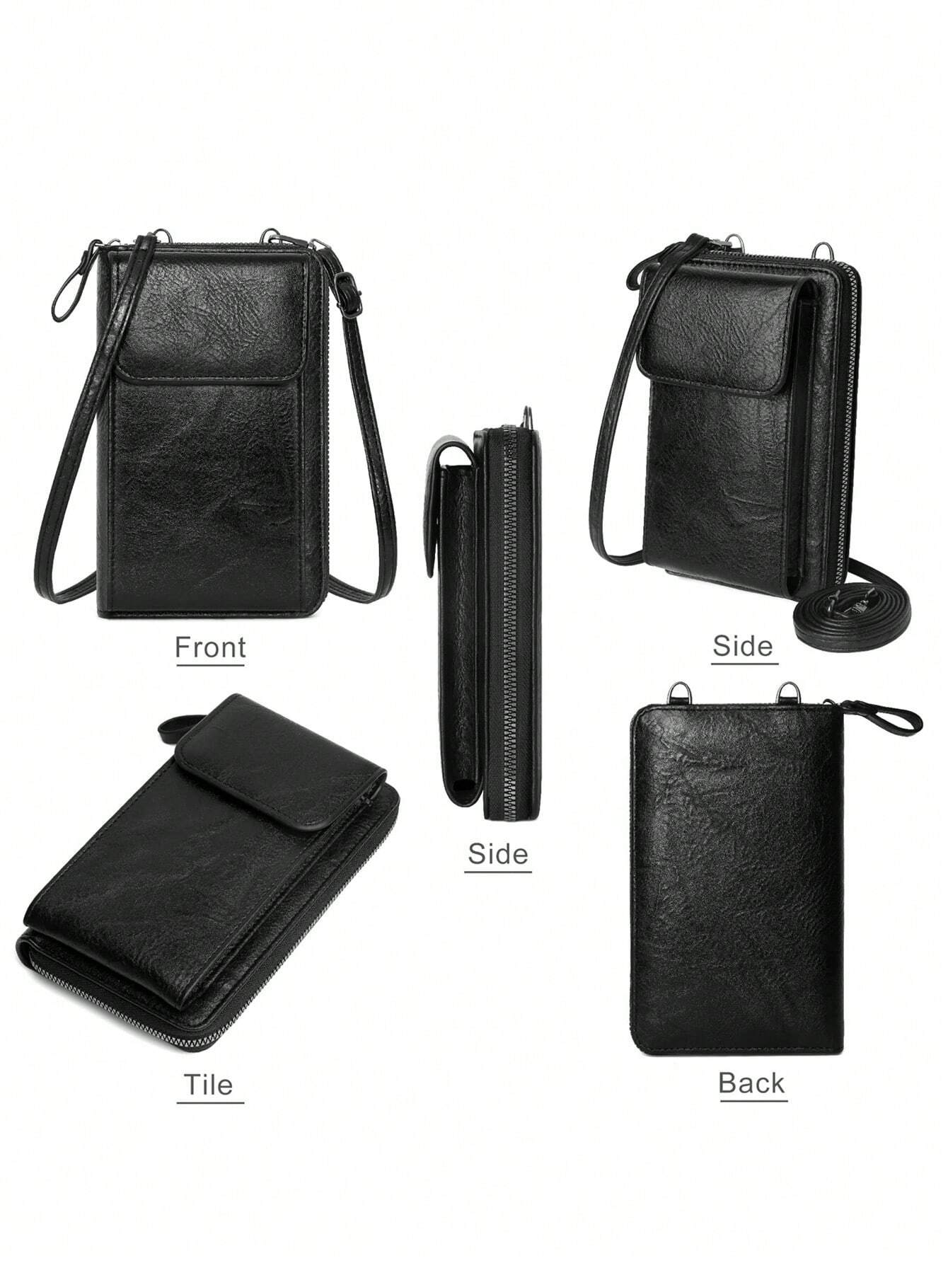 MIYIN Sac bandoulière vintage pour femme, petit sac à fermeture éclair, avec bandoulière — vue 12